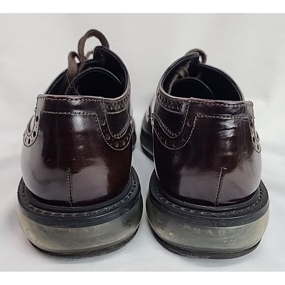 Mens Prada Dress Shoes 2EE098 Air Sole Wingtip  Sz 8.5 (9.5 US Sz) Made In Italy main image 8
